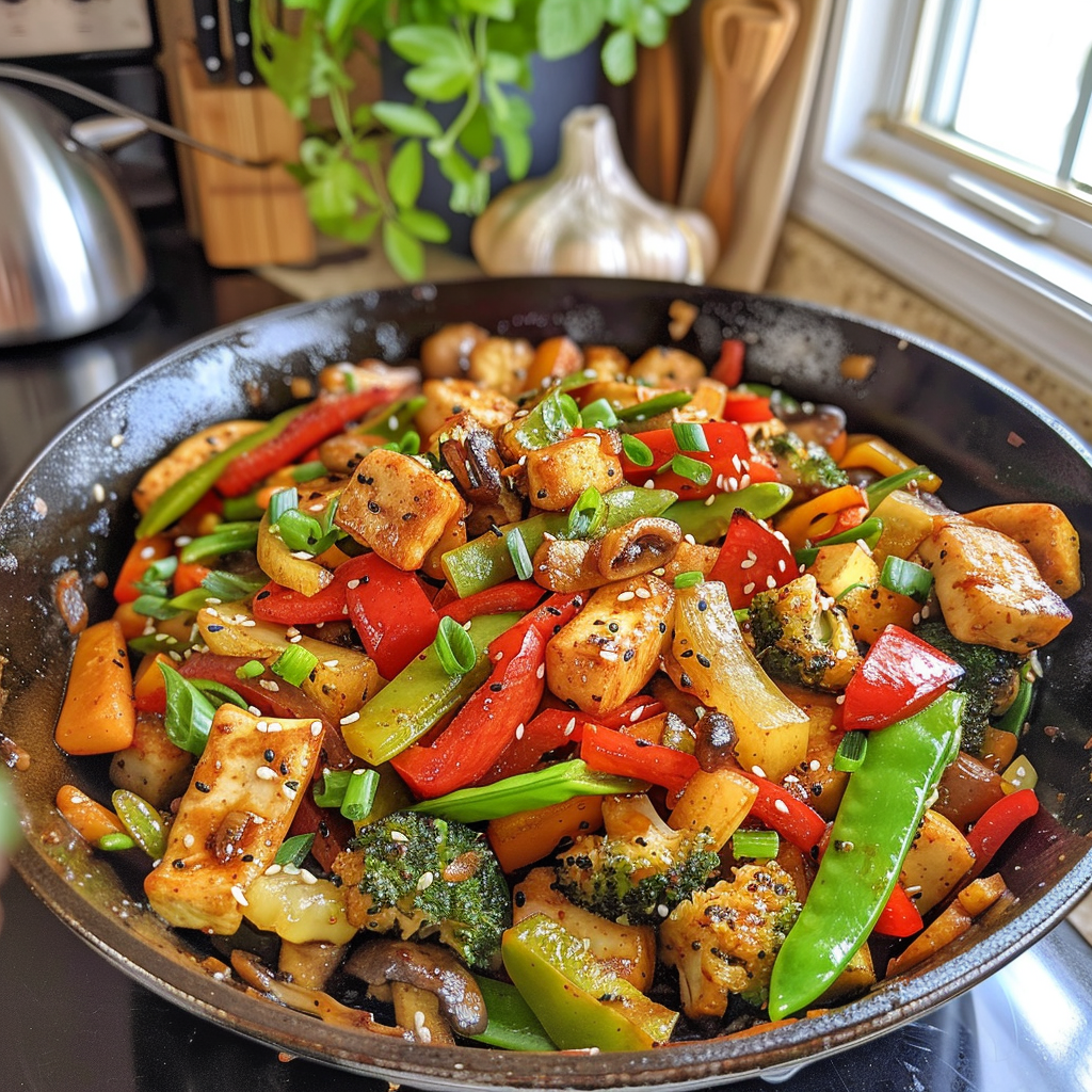Bright and Colorful Spring Vegetable Stir-Fry