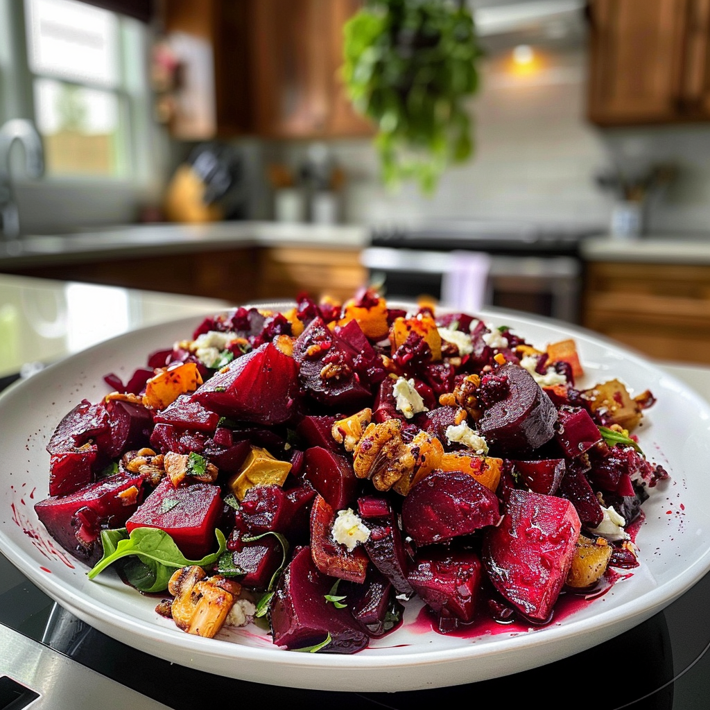 Creamy Roasted Beet Salad