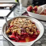 Strawberry Rhubarb Crisp Dessert