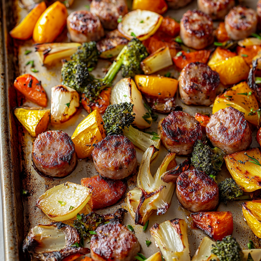 Sheet Pan Sausage and Veggies