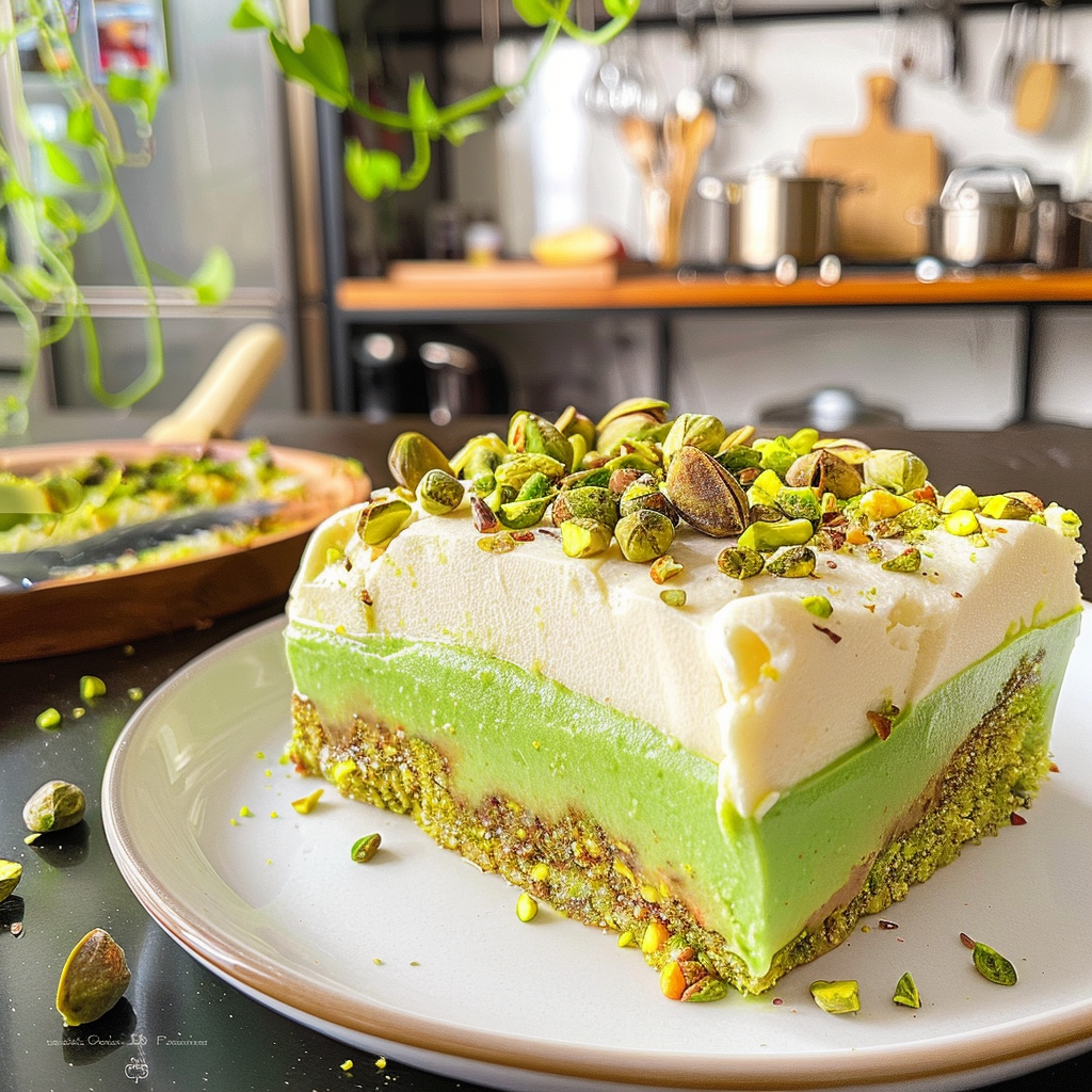Pistachio Pudding Cake