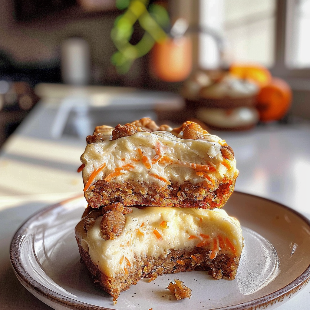 Carrot Cake Cheesecake Cookies Deliciousness