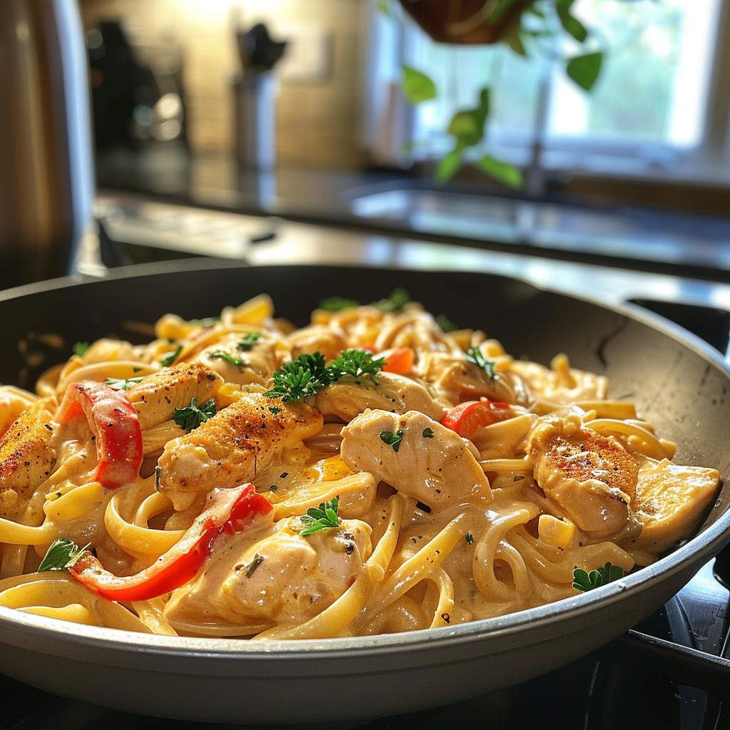 Creamy Cajun Chicken Pasta Bowl