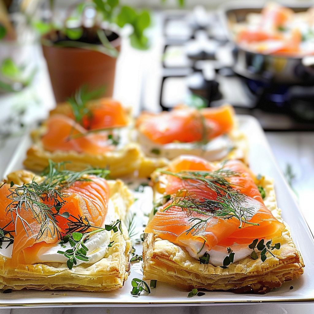 Easter Smoked Salmon Puff Pastry