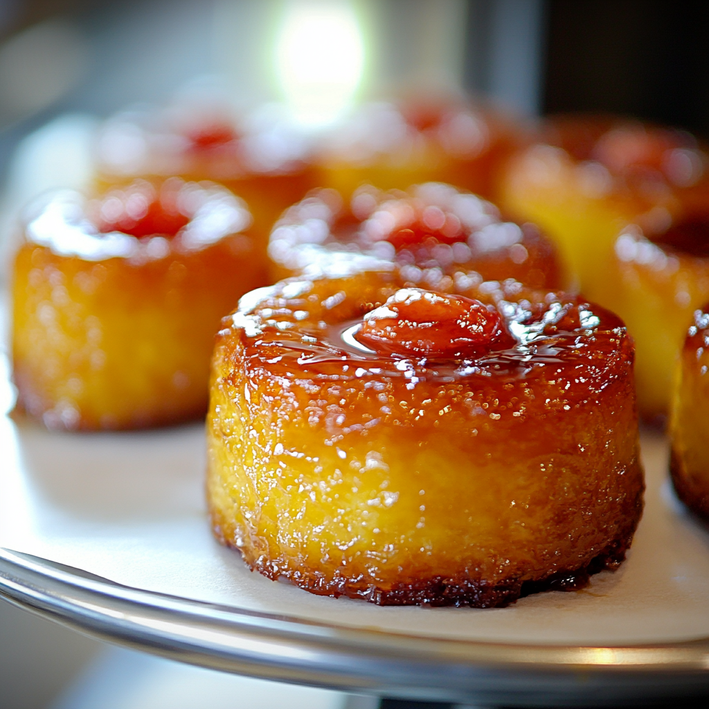 Mini Pineapple Upside Down Cakes