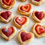 Strawberry Puff Pastry Hearts