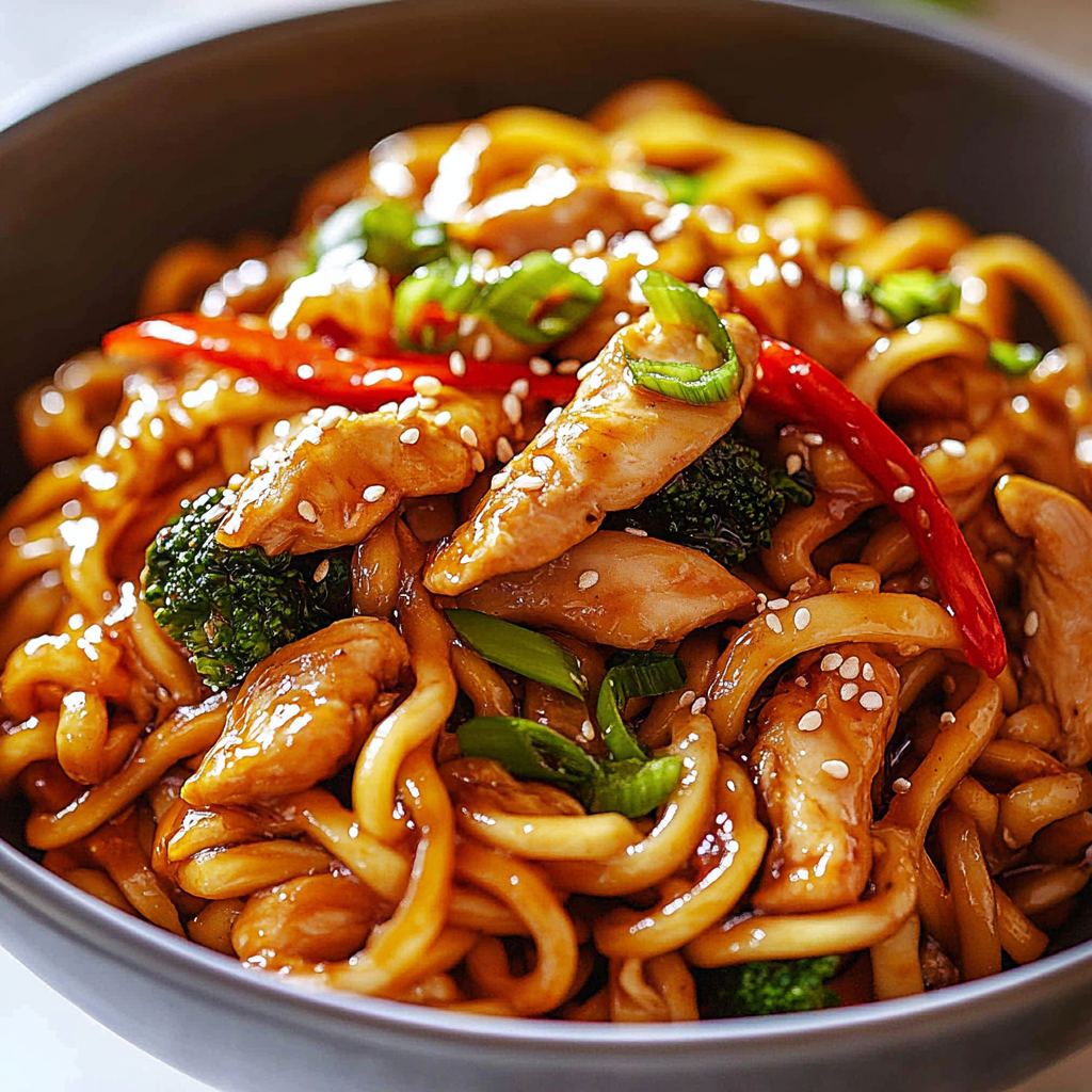 Chicken Teriyaki Noodles Recipe