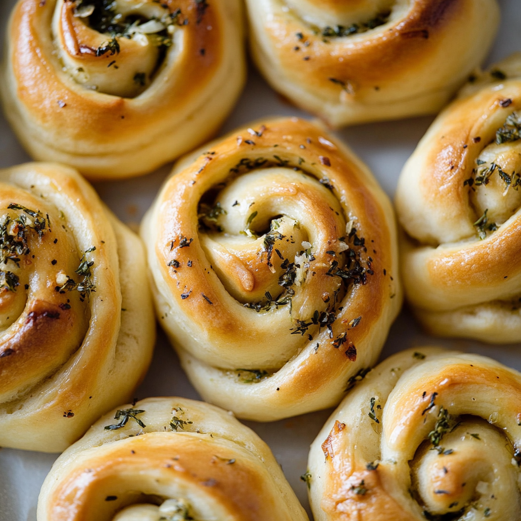Herb & Garlic Swirl Rolls