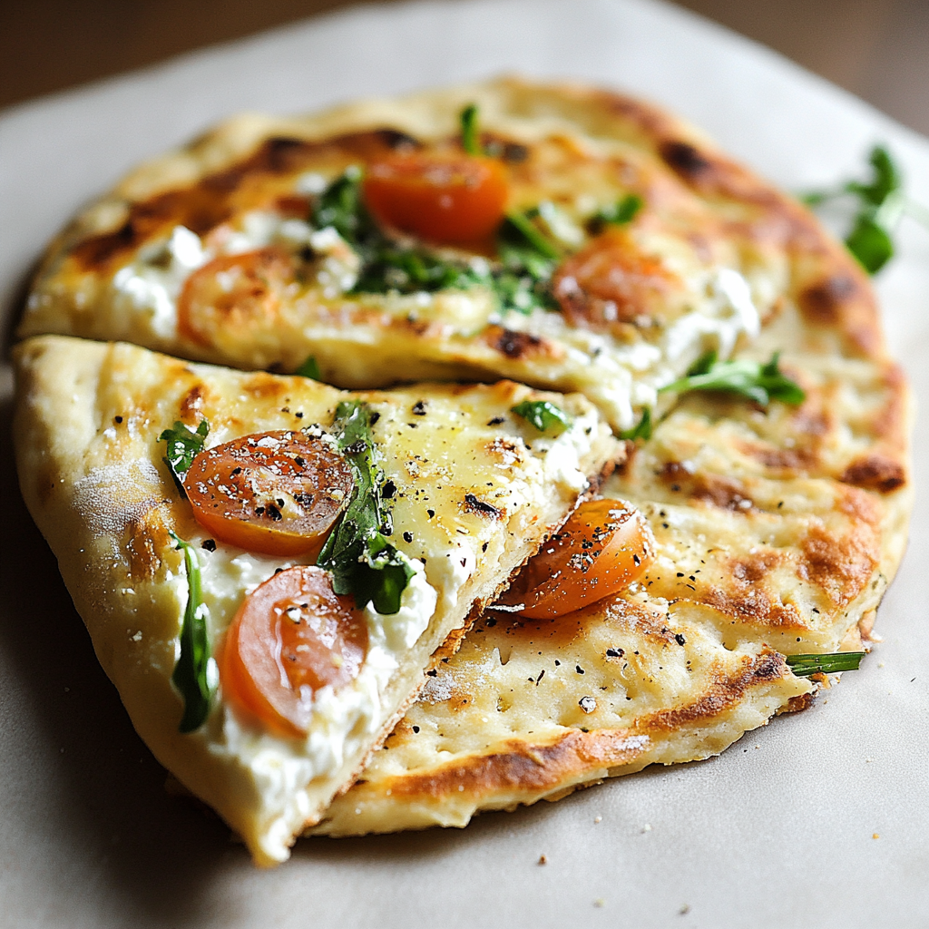2 Ingredient Cottage Cheese Flatbread