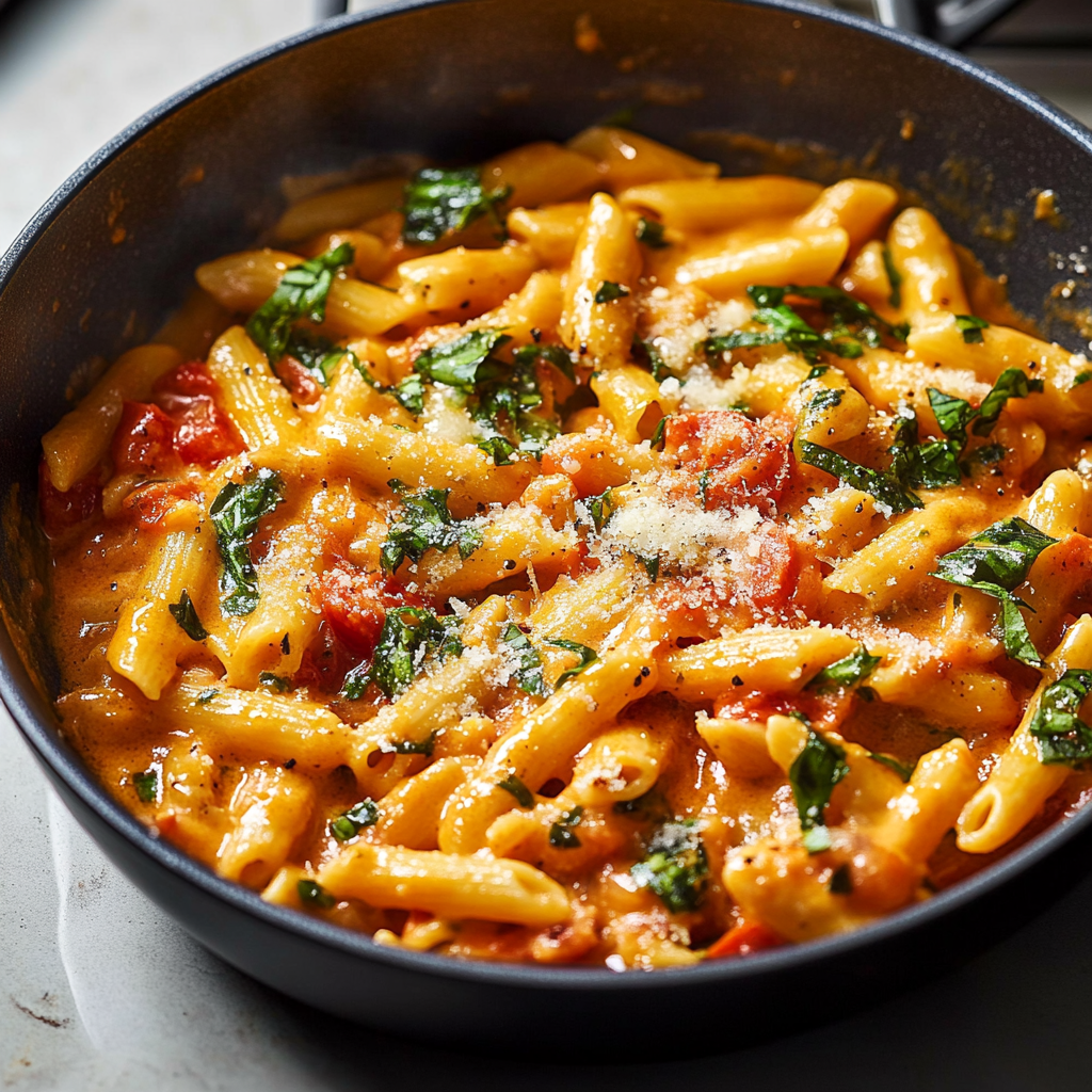 One Pot Creamy Tomato Pasta Dish