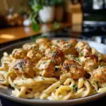 Garlic Butter Chicken Bites on a Plate