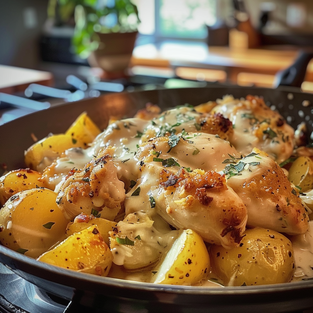 Garlic Parmesan Chicken and Potatoes