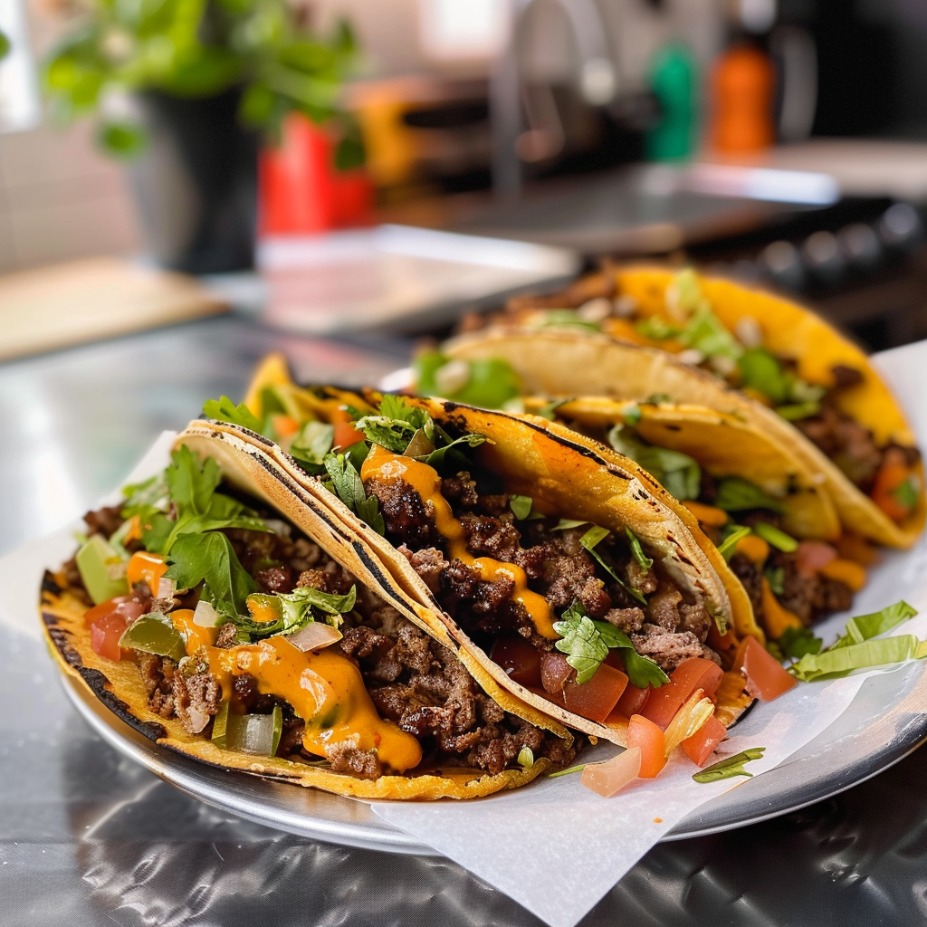 Smash Burger Tacos