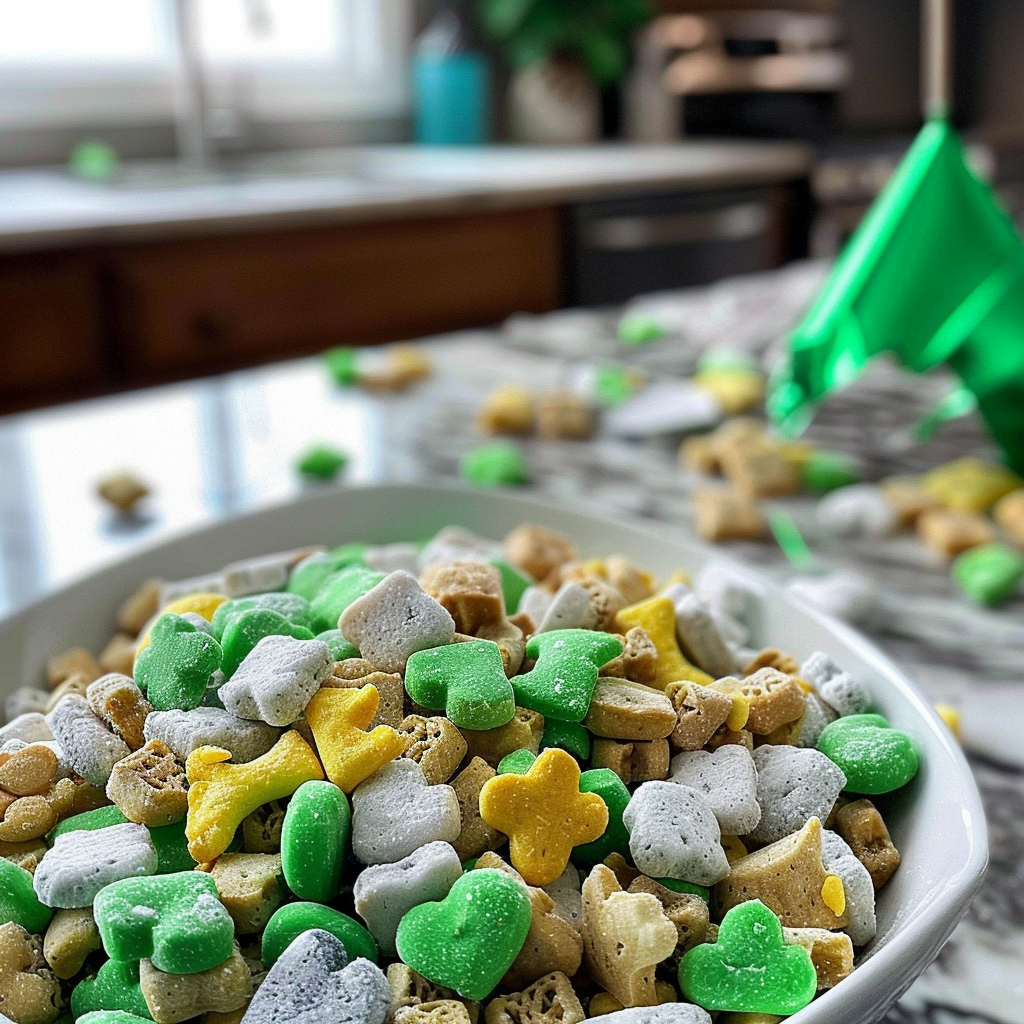 St. Patrick's Day Puppy Chow Treats