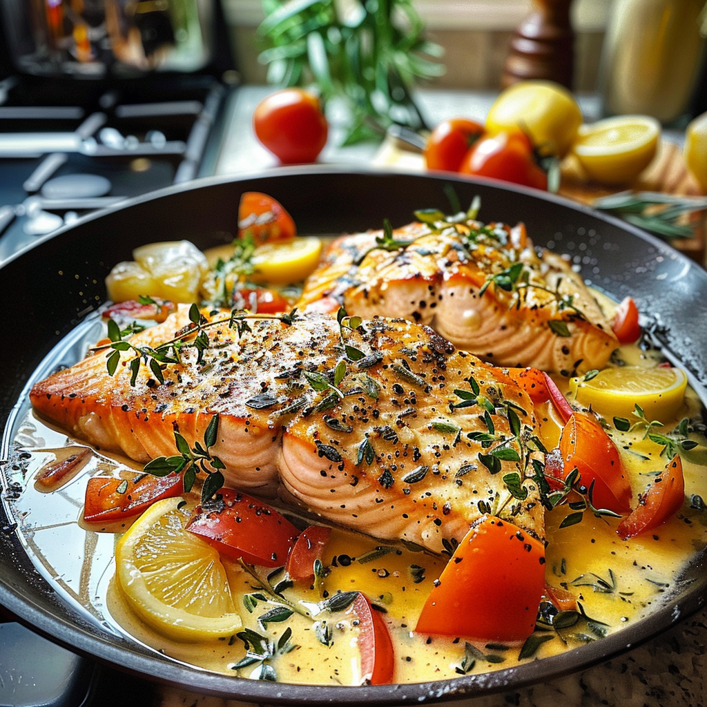 Creamy Tuscan Salmon Dish