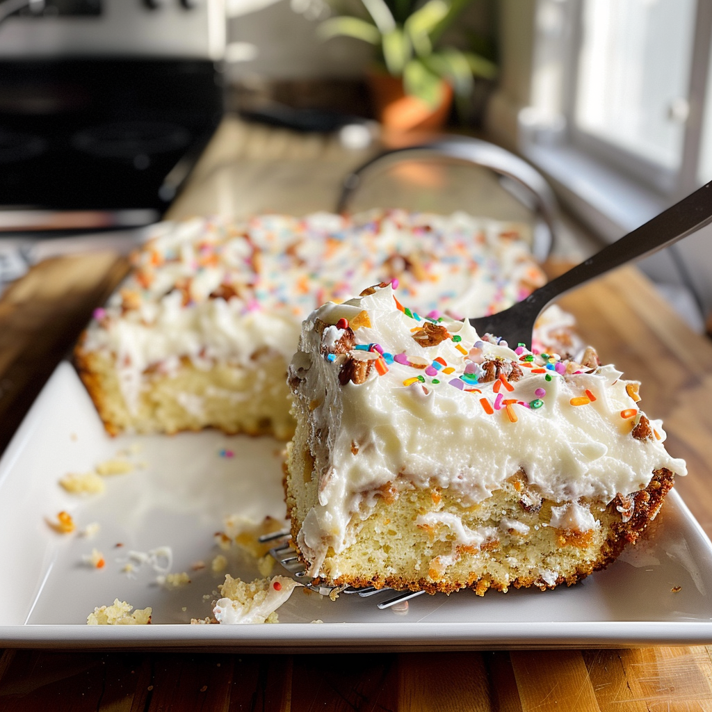 White Texas Sheet Cake Recipe