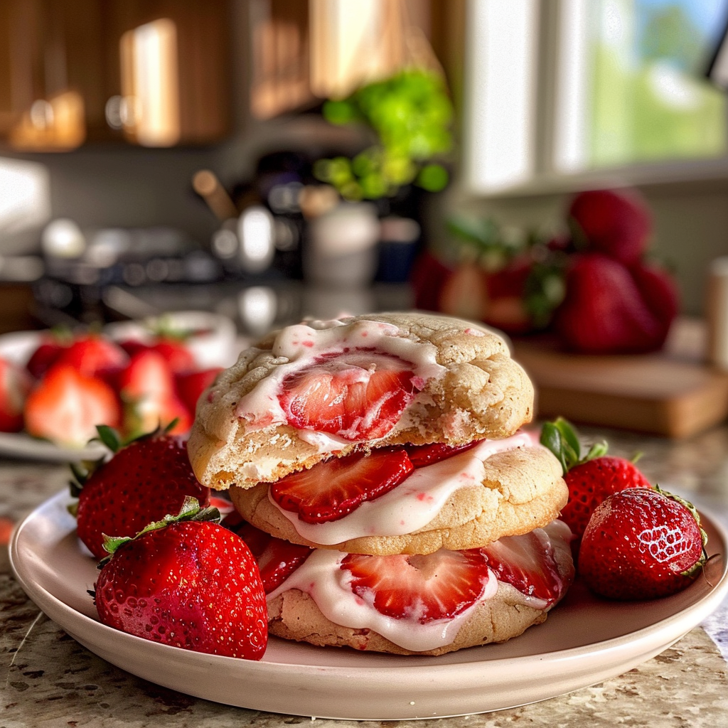 Strawberry Cheesecake Cookies Recipe