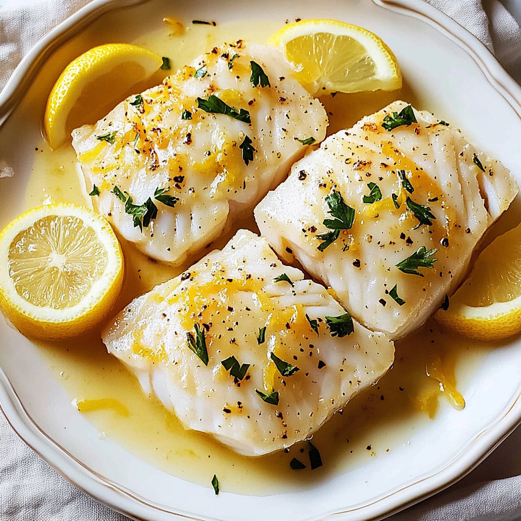 Baked Cod with Lemon and Garlic Recipe
