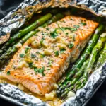 Baked Salmon in Foil with Asparagus