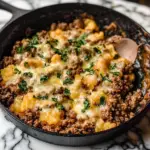 Keto Cheesy Ground Beef Skillet Recipe