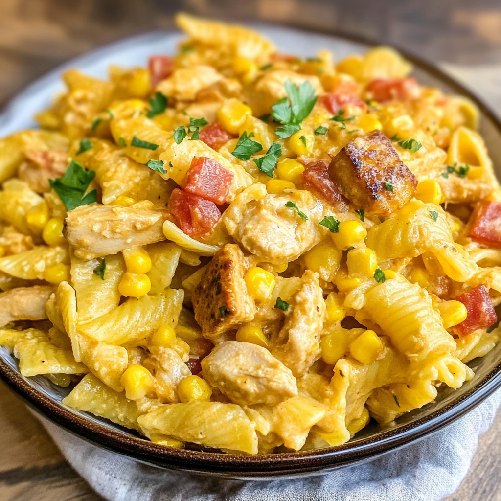 Creamy Chicken Corn Pasta