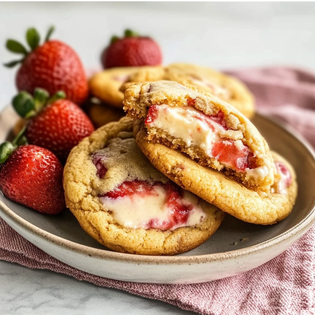 Strawberry Cheesecake Cookies Recipe