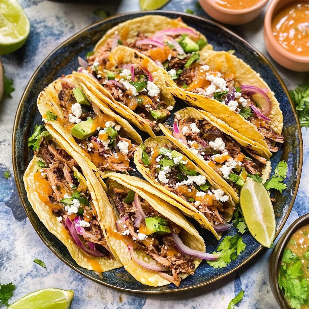 Honey Chipotle Shredded Beef Tacos Recipe
