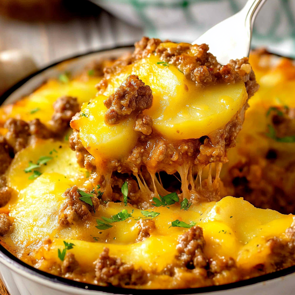 Ground Beef and Potatoes Casserole Recipe