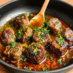 Cheesy Garlic Butter Steak Bites
