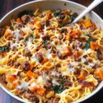 Butternut Squash Sausage Pasta