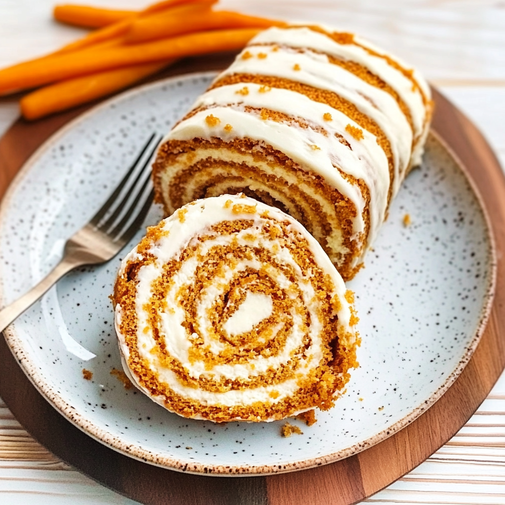 Homemade Carrot Cake Roll
