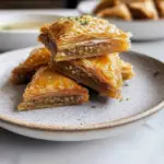 Honey Almond Baklava Triangles