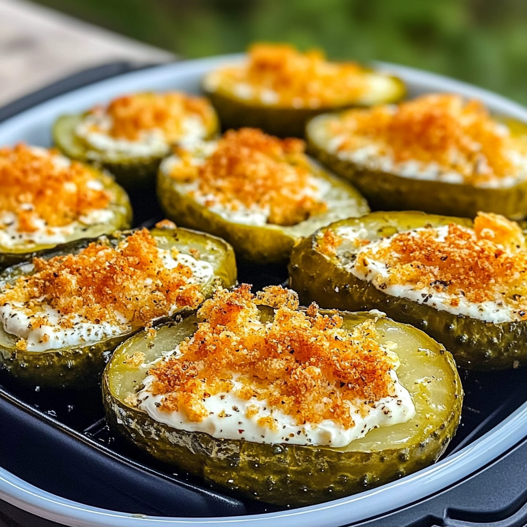Air Fryer Stuffed Pickles