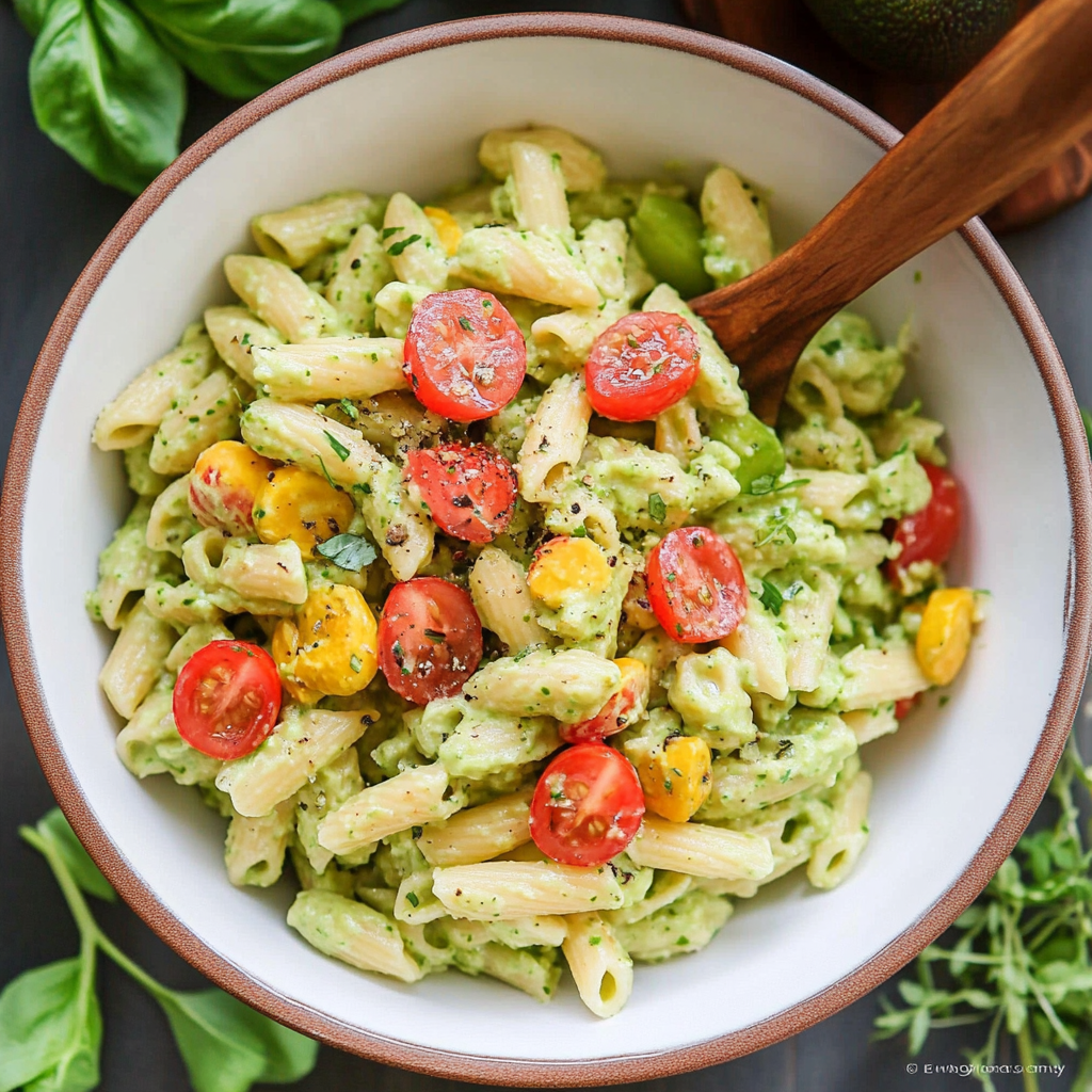 Creamy Avocado Pasta Salad Recipe