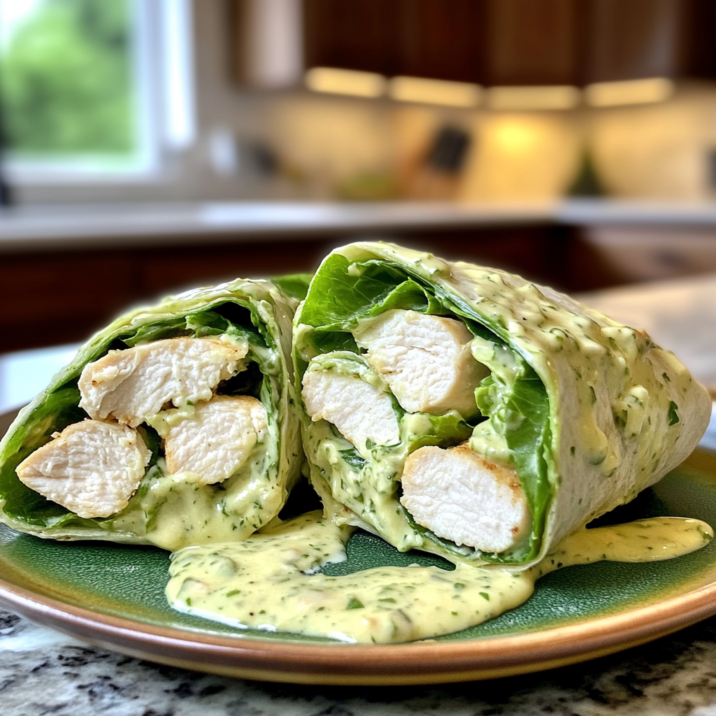 Easy Chicken Caesar Wrap Recipe