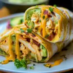 Cheesy Chicken Avocado Wrap
