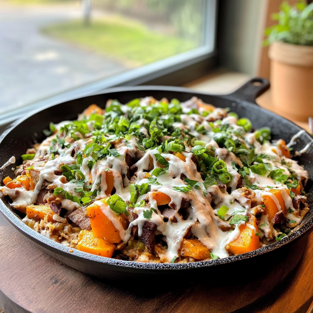 Healthy Turkey Sweet Potato Skillet Recipe