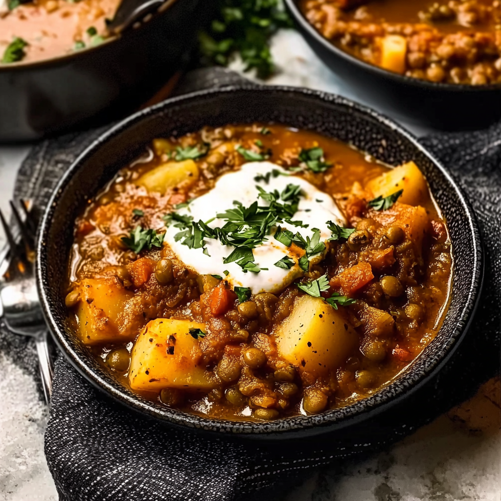 Hearty Lentil and Potato Soup