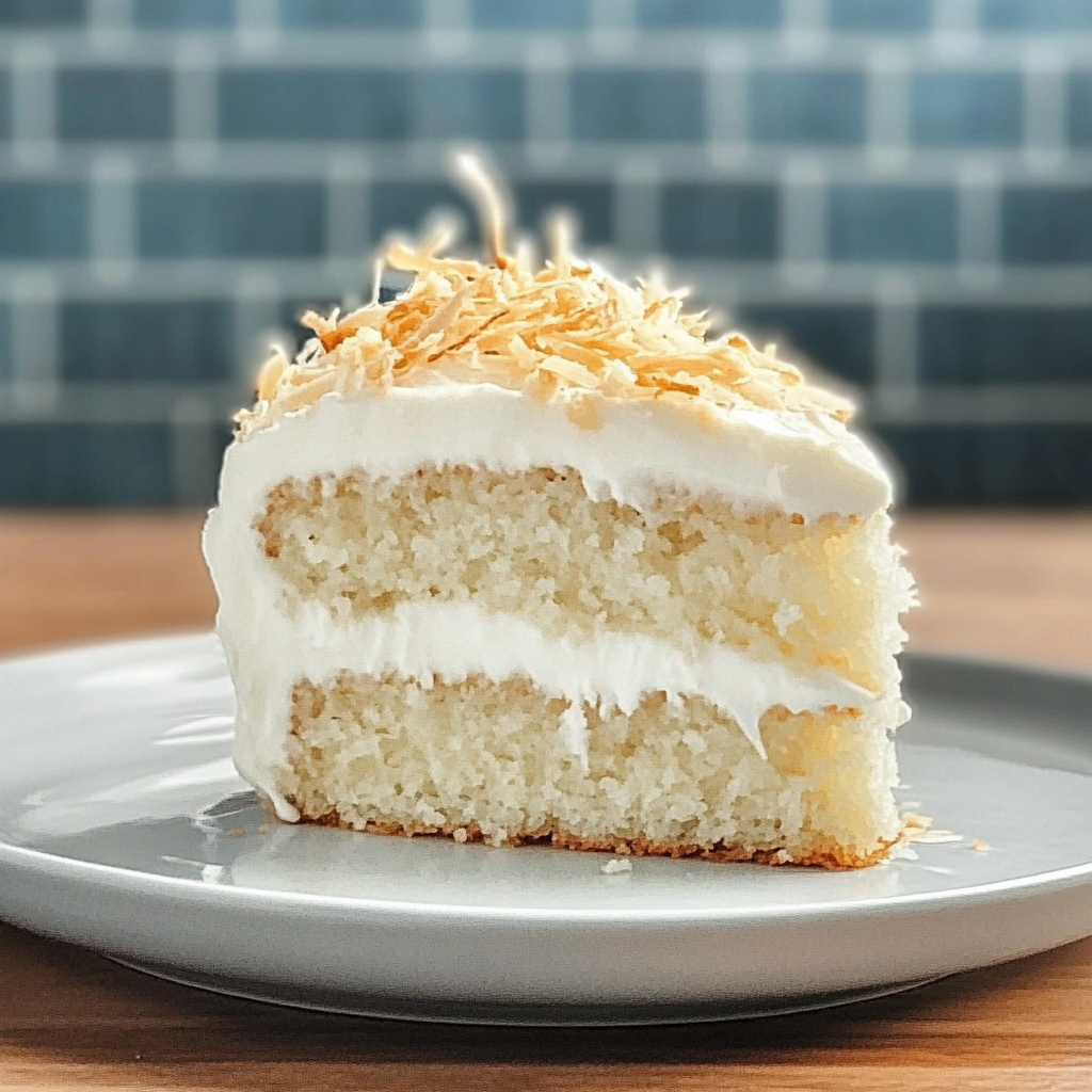Homemade Creamy Coconut Cake Recipe