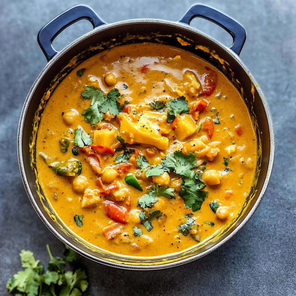 Chickpea and Vegetable Coconut Curry Recipe