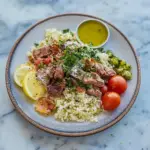 Mezze Plate with Toasted Za’atar Pita Bread