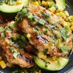 Lime Chicken with Corn and Poblano Salad Recipe