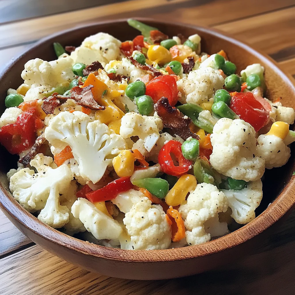 Fresh Ranch Cauliflower Salad Recipe