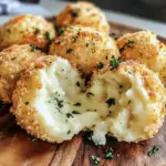 Air Fryer Cheesy Mashed Potato Balls Recipe