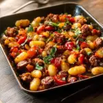 Sheet Pan Gnocchi with Sausage & Peppers