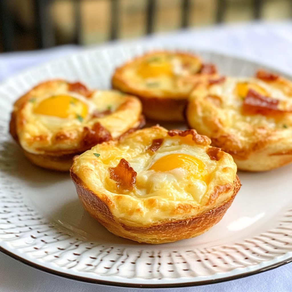 Easy Breakfast Crescent Roll Egg Cups Recipe