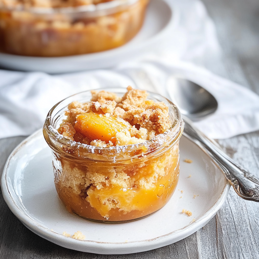Peach Cobbler in a Jar Recipe