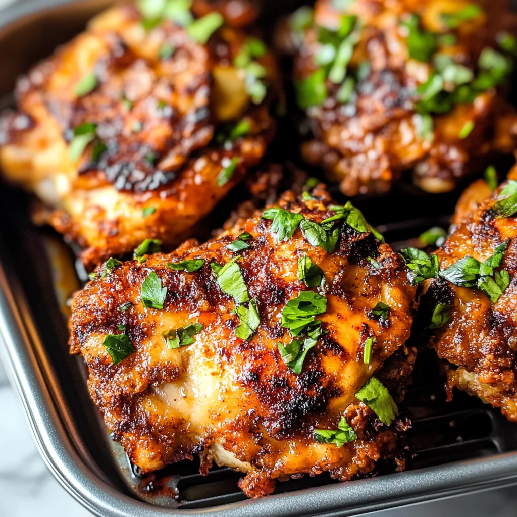 Air Fryer Chicken Thighs - Juicy & Flavorful Recipe