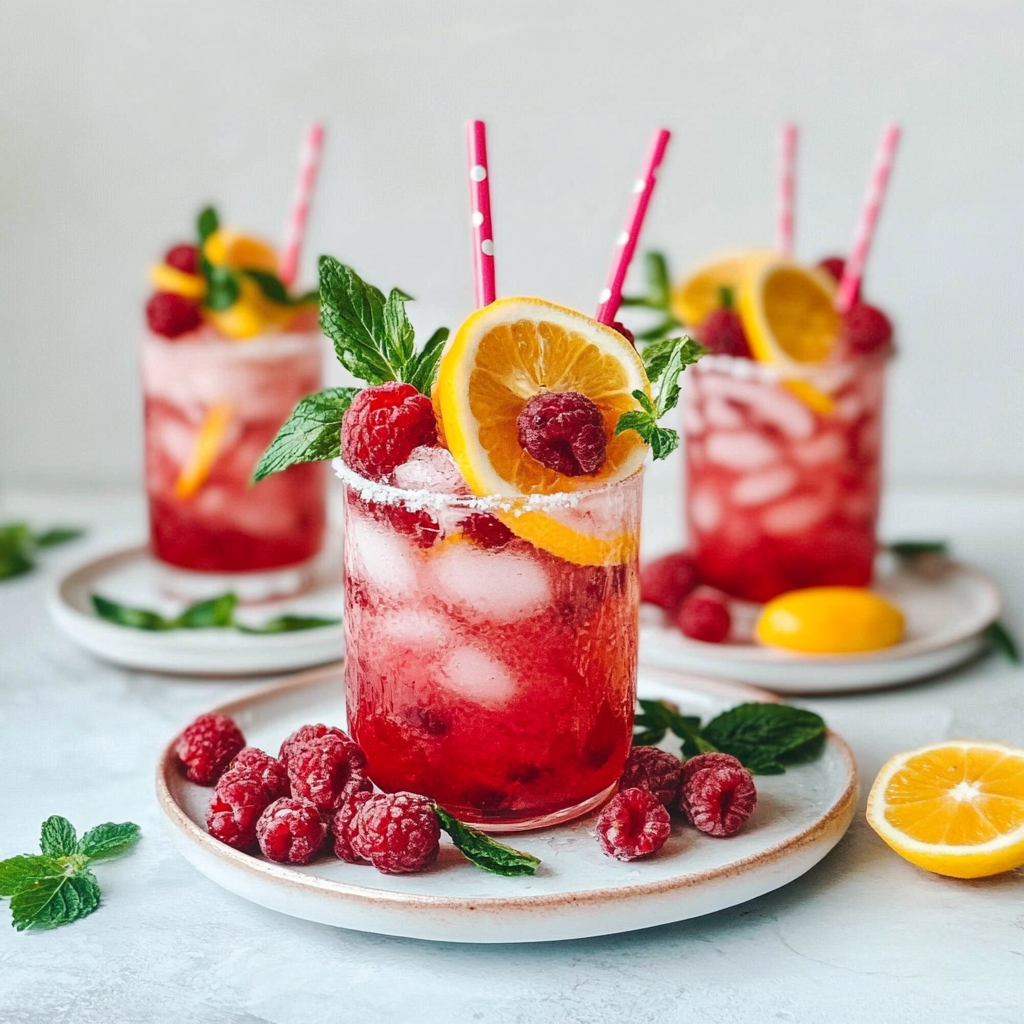Pink Lemonade Spritzers