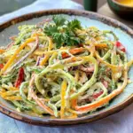 Zoodle Salad with Lemon-Tahini Dressing Recipe